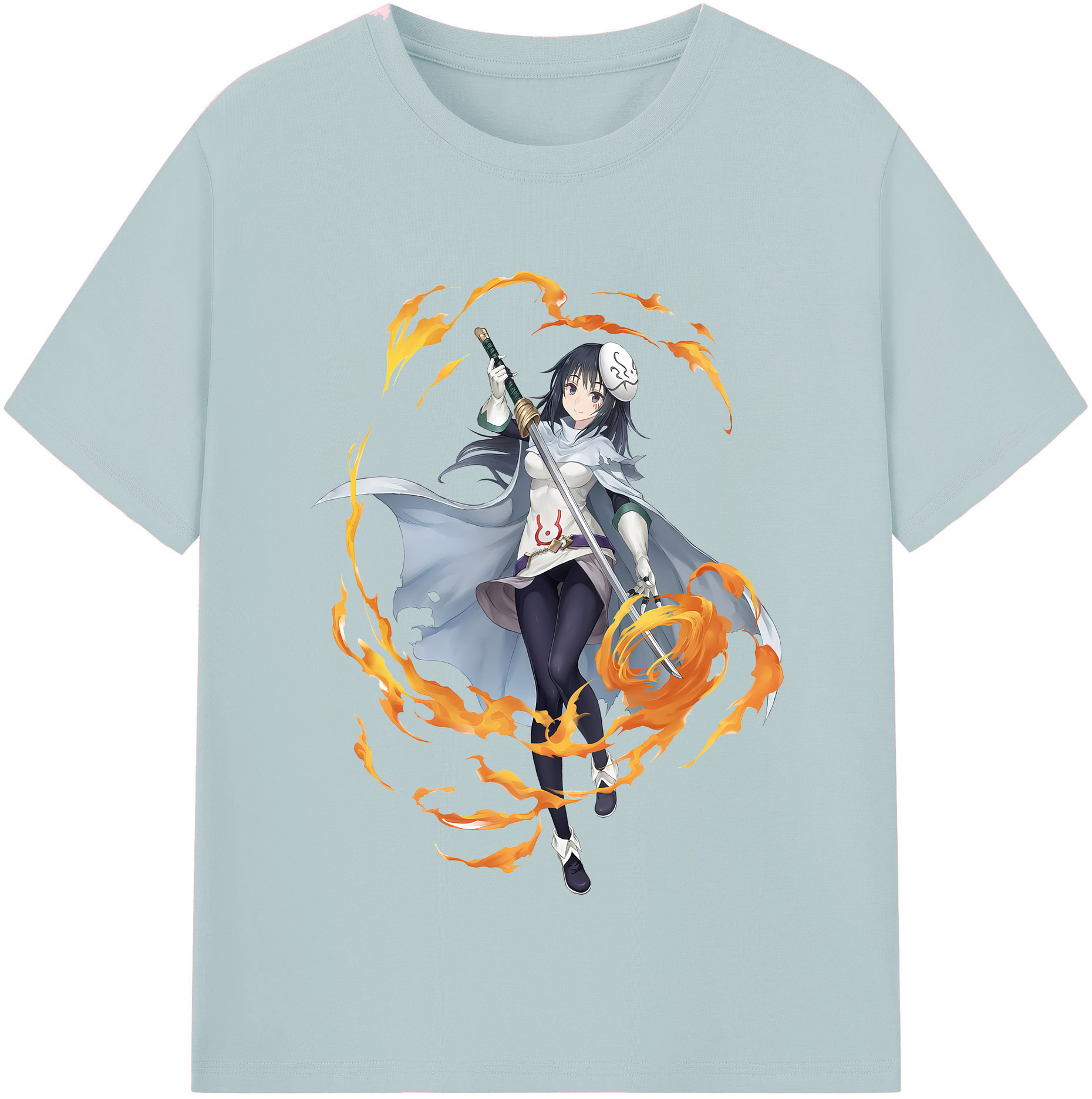 （画像用） 転スラ Regarding Reincarnated to Slime 綿100％半袖Tシャツ（フロントプリント）
